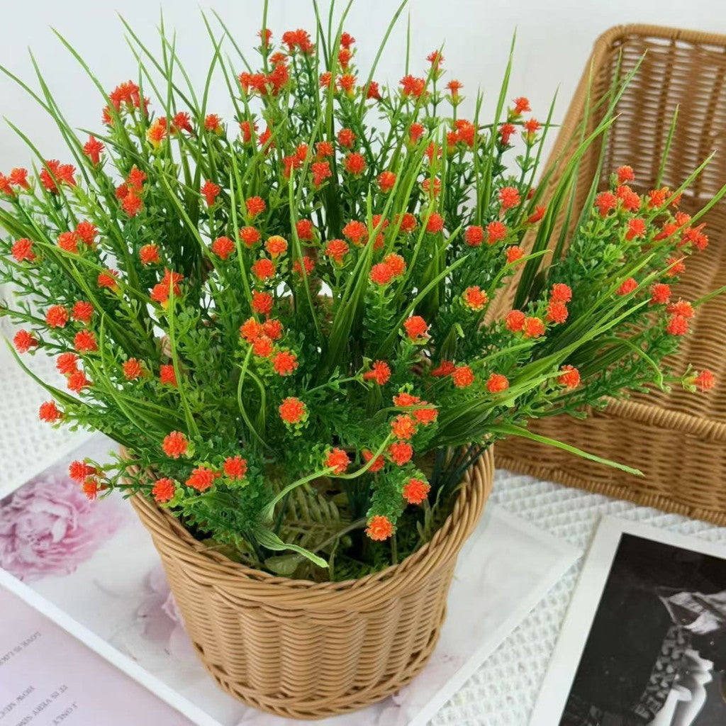 Bouquet bunga BKT 1020 BABYROSE 5Cbg Bunga Mawar Kecil Artifisial Dekorasi Hiasan Seserahan Buket Palsu