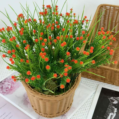 Bouquet bunga BKT 1020 BABYROSE 5Cbg Bunga Mawar Kecil Artifisial Dekorasi Hiasan Seserahan Buket Palsu