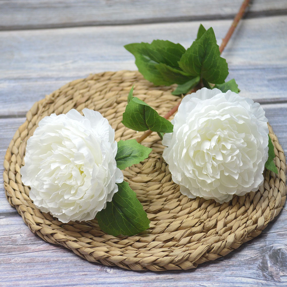 Bunga DUOPEONI 76cm Plastik Tanaman Peony Artifisial Palsu Hias Dekorasi Minimalis Home