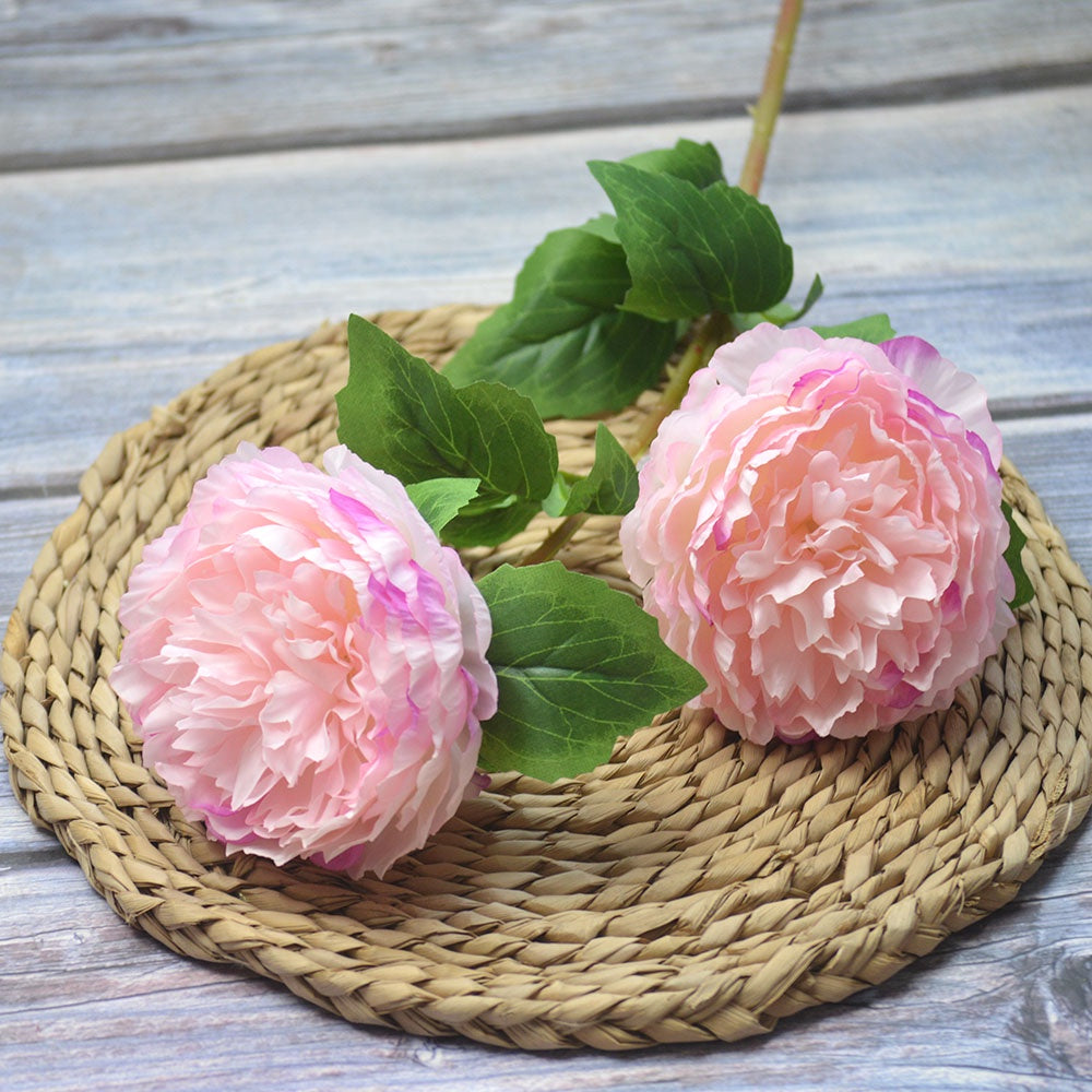 Bunga DUOPEONI 76cm Plastik Tanaman Peony Artifisial Palsu Hias Dekorasi Minimalis Home