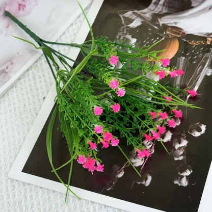Bouquet bunga BKT 1020 BABYROSE 5Cbg Bunga Mawar Kecil Artifisial Dekorasi Hiasan Seserahan Buket Palsu
