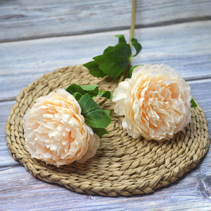 Bunga DUOPEONI 76cm Plastik Tanaman Peony Artifisial Palsu Hias Dekorasi Minimalis Home