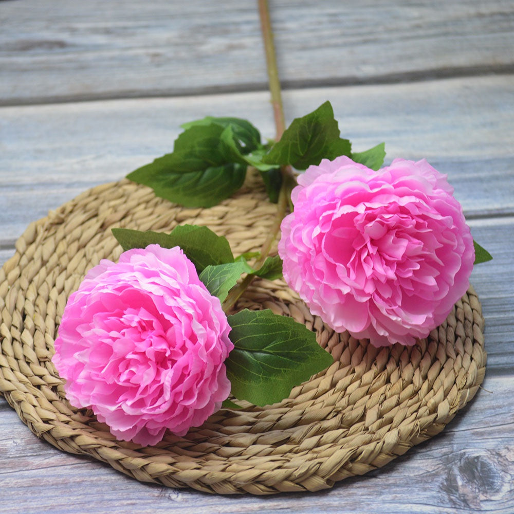 Bunga DUOPEONI 76cm Plastik Tanaman Peony Artifisial Palsu Hias Dekorasi Minimalis Home