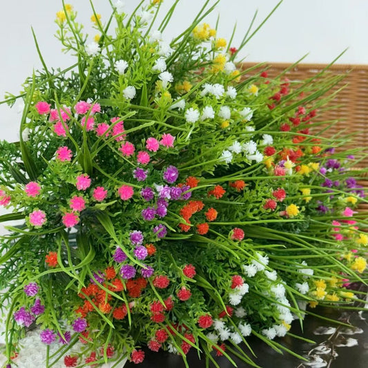 Bouquet bunga BKT 1020 BABYROSE 5Cbg Bunga Mawar Kecil Artifisial Dekorasi Hiasan Seserahan Buket Palsu