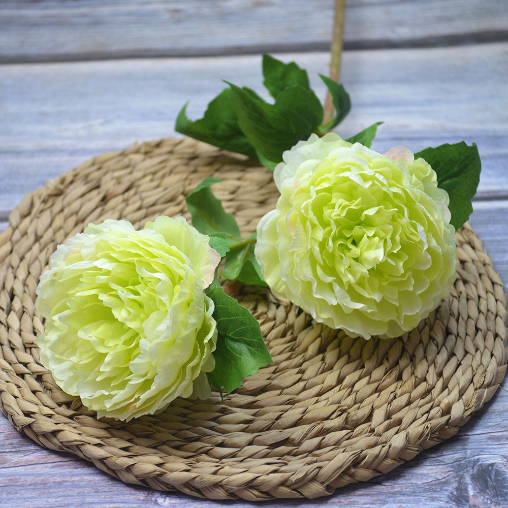 Bunga DUOPEONI 76cm Plastik Tanaman Peony Artifisial Palsu Hias Dekorasi Minimalis Home
