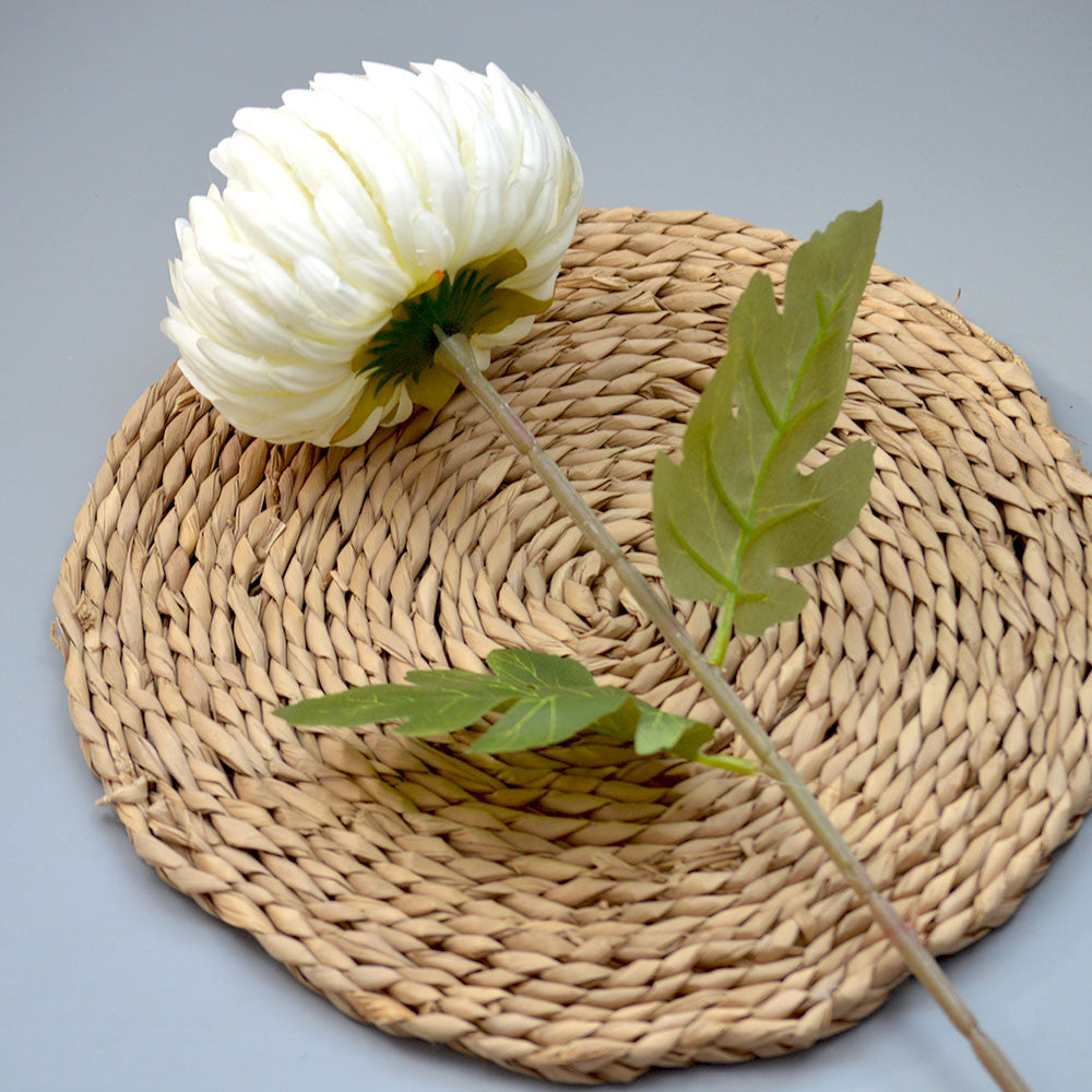 C24 CHRYSANTHEMUM BUNGA Serunai 74CM Diameter 13cm ARTIFICIAL BUAH DEKORASI HIAS RUANGAN RUMAH KANTOR STUDIO