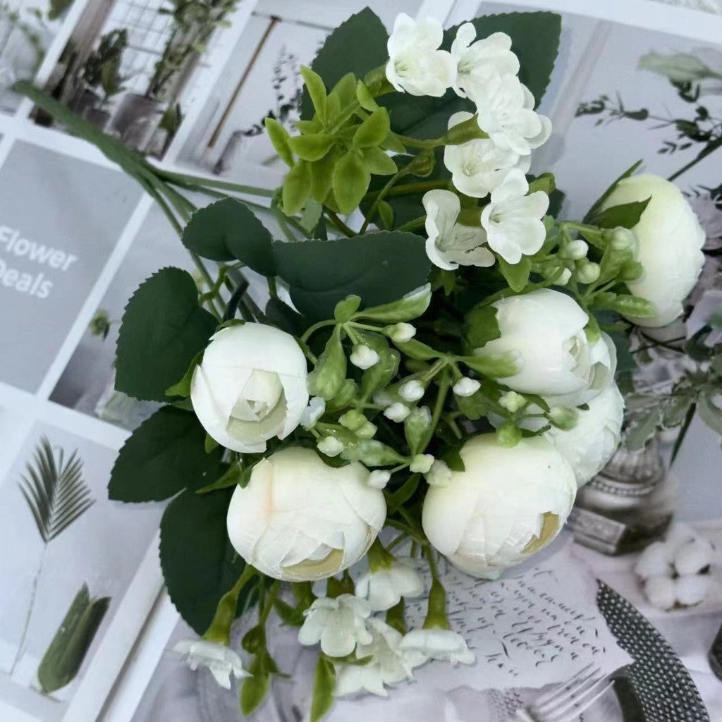 Bouquet bunga BKT 764 AISHA Mawar Artifisial Dekorasi Hiasan Seserahan Buket Palsu