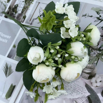 Bouquet bunga BKT 764 AISHA Mawar Artifisial Dekorasi Hiasan Seserahan Buket Palsu