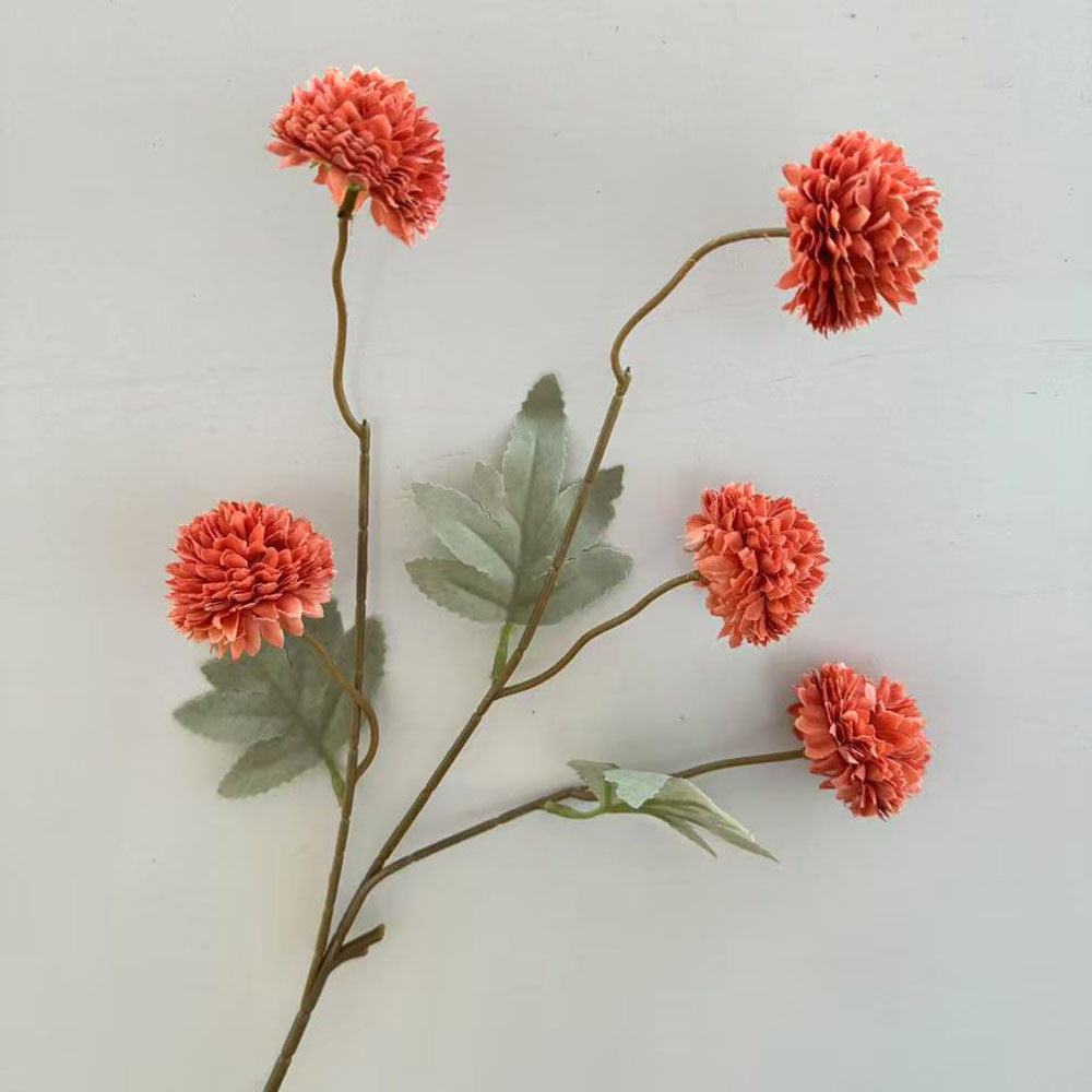 C25 LIMAPOM BUNGA POMPOM 52CM Diameter 5cm ARTIFICIAL DEKORASI HIAS RUANGAN RUMAH KANTOR STUDIO