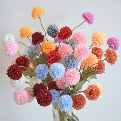 C25 LIMAPOM BUNGA POMPOM 52CM Diameter 5cm ARTIFICIAL DEKORASI HIAS RUANGAN RUMAH KANTOR STUDIO