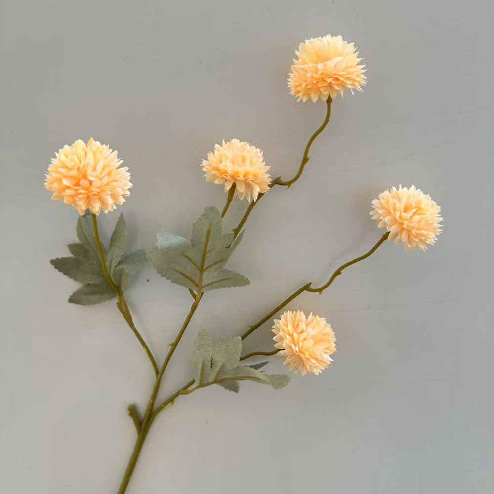 C25 LIMAPOM BUNGA POMPOM 52CM Diameter 5cm ARTIFICIAL DEKORASI HIAS RUANGAN RUMAH KANTOR STUDIO