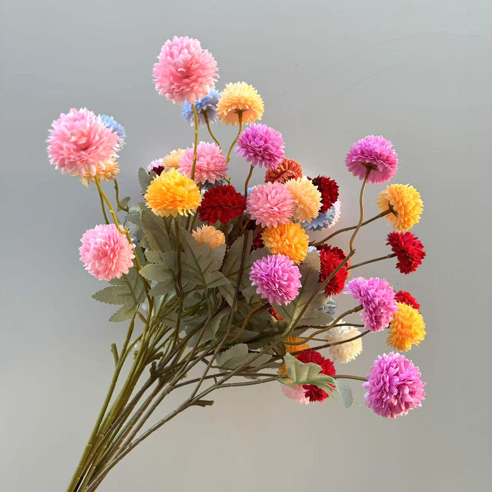 C25 LIMAPOM BUNGA POMPOM 52CM Diameter 5cm ARTIFICIAL DEKORASI HIAS RUANGAN RUMAH KANTOR STUDIO