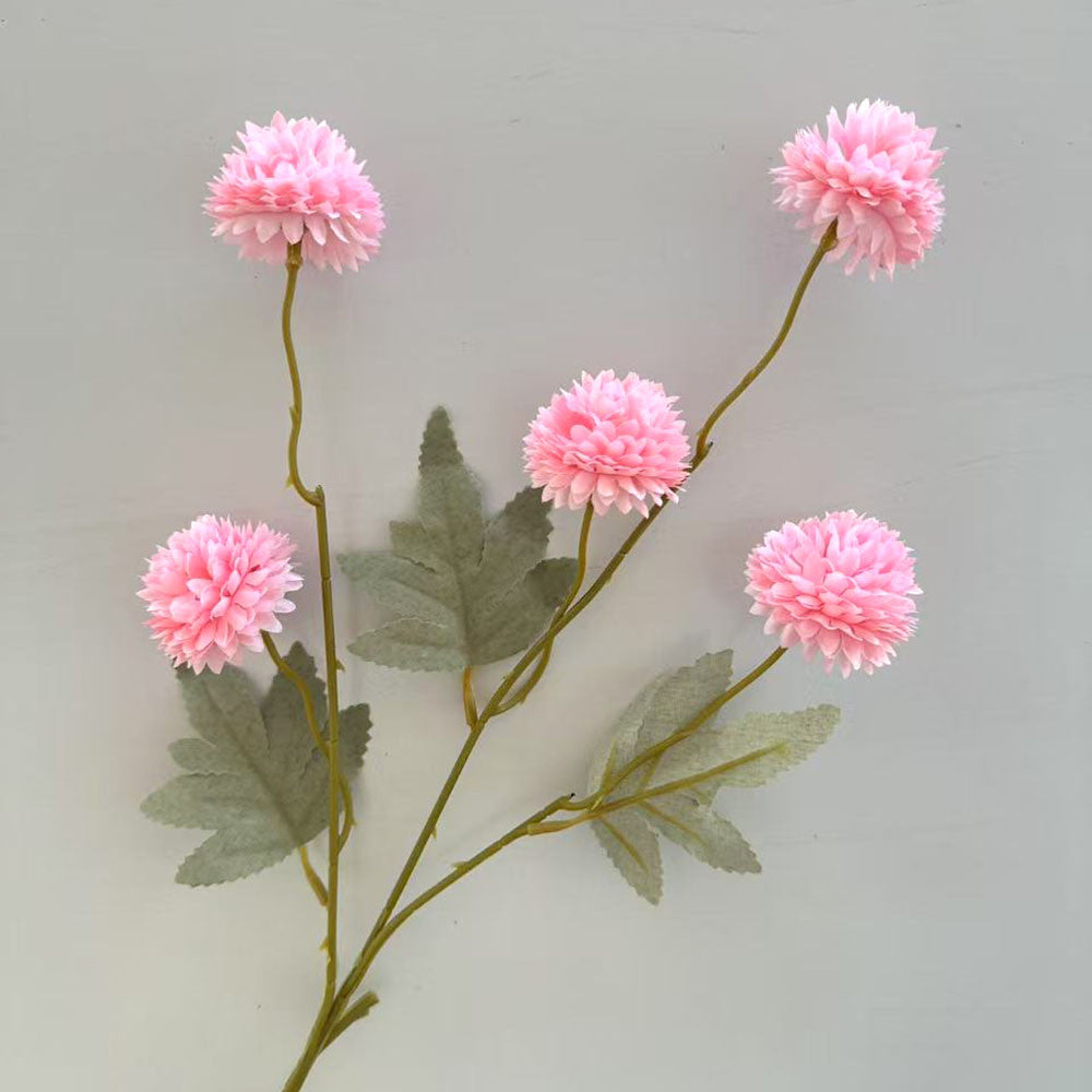 C25 LIMAPOM BUNGA POMPOM 52CM Diameter 5cm ARTIFICIAL DEKORASI HIAS RUANGAN RUMAH KANTOR STUDIO