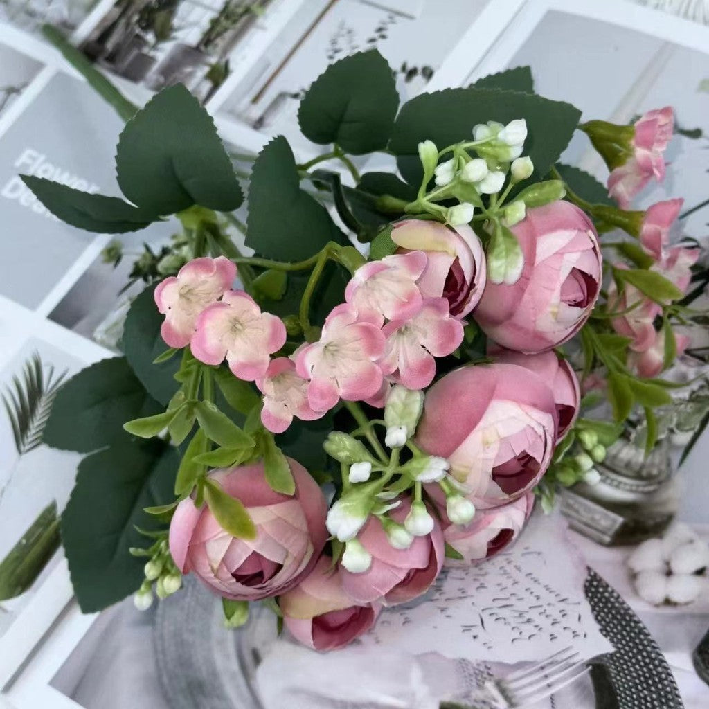 Bouquet bunga BKT 764 AISHA Mawar Artifisial Dekorasi Hiasan Seserahan Buket Palsu