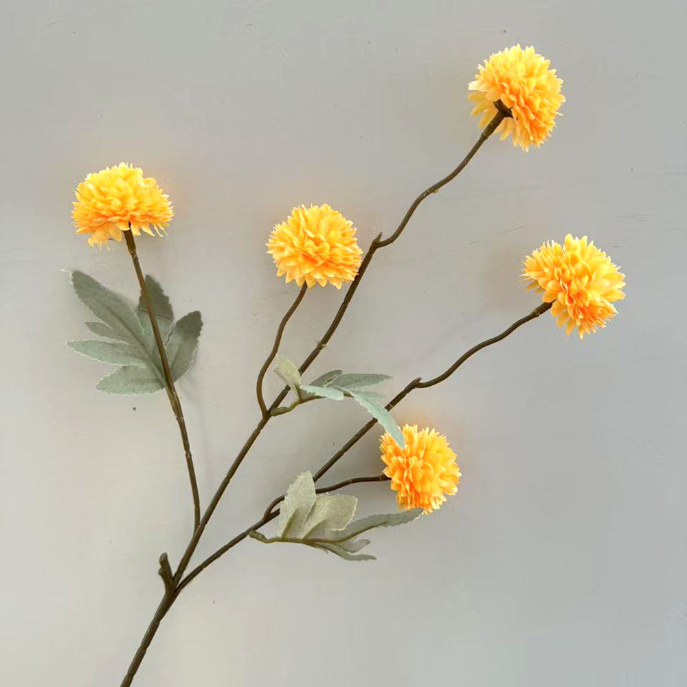 C25 LIMAPOM BUNGA POMPOM 52CM Diameter 5cm ARTIFICIAL DEKORASI HIAS RUANGAN RUMAH KANTOR STUDIO