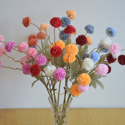 C25 LIMAPOM BUNGA POMPOM 52CM Diameter 5cm ARTIFICIAL DEKORASI HIAS RUANGAN RUMAH KANTOR STUDIO