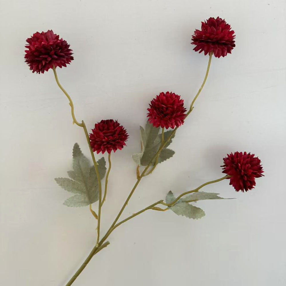 C25 LIMAPOM BUNGA POMPOM 52CM Diameter 5cm ARTIFICIAL DEKORASI HIAS RUANGAN RUMAH KANTOR STUDIO