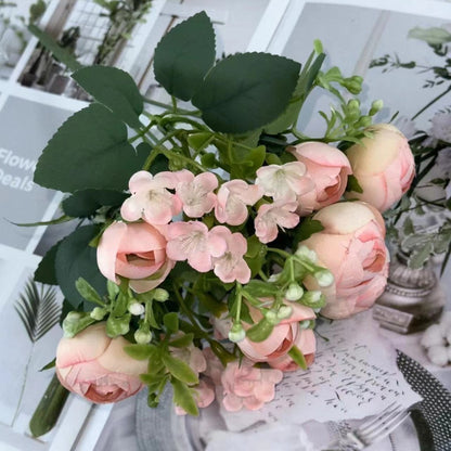 Bouquet bunga BKT 764 AISHA Mawar Artifisial Dekorasi Hiasan Seserahan Buket Palsu