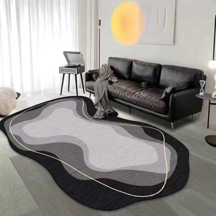 Karpet Lantai Polyester Motif Abstrak Uk 160 x 120cm/Karpet Lantai Modern