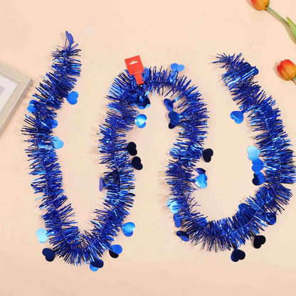 SLINGER 2 Meter Diameter 5cm Single Colored / Mix / Motif Rumbai Garland Tensil Tinsel Metalik Hiasan