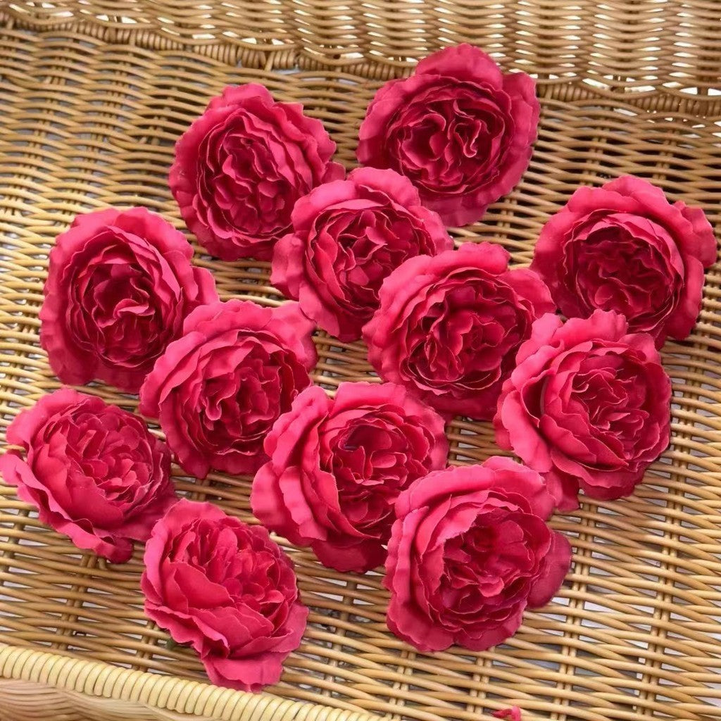 KTM10 TAROTUM Diameter 7cm Kepala Kuntum Peony Putik Kuntuman bunga hias plastik gerbera aster krisan dahlia kain hiasan dekor dekorasi pesta pernikahan wedding seserahan hantaran mahar ruangan kamar tidur