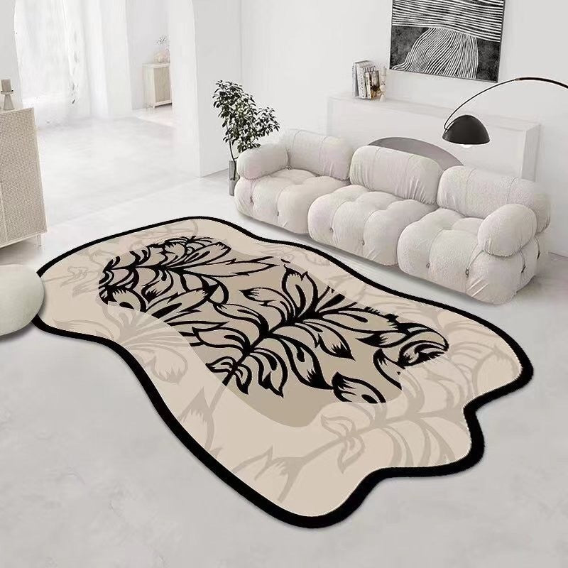 Karpet Lantai Polyester Motif Abstrak Uk 160 x 120cm/Karpet Lantai Modern