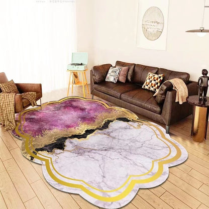 Karpet Lantai Polyester Motif Abstrak Uk 160 x 120cm/Karpet Lantai Modern