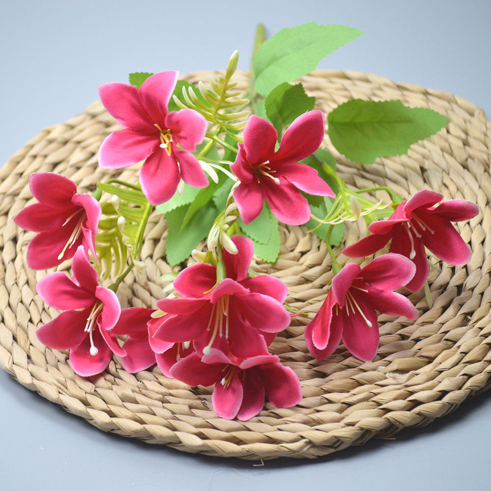 Bouquet bunga P621 BAKUNG Lily Artifisial Dekorasi Hiasan Seserahan Buket Palsu