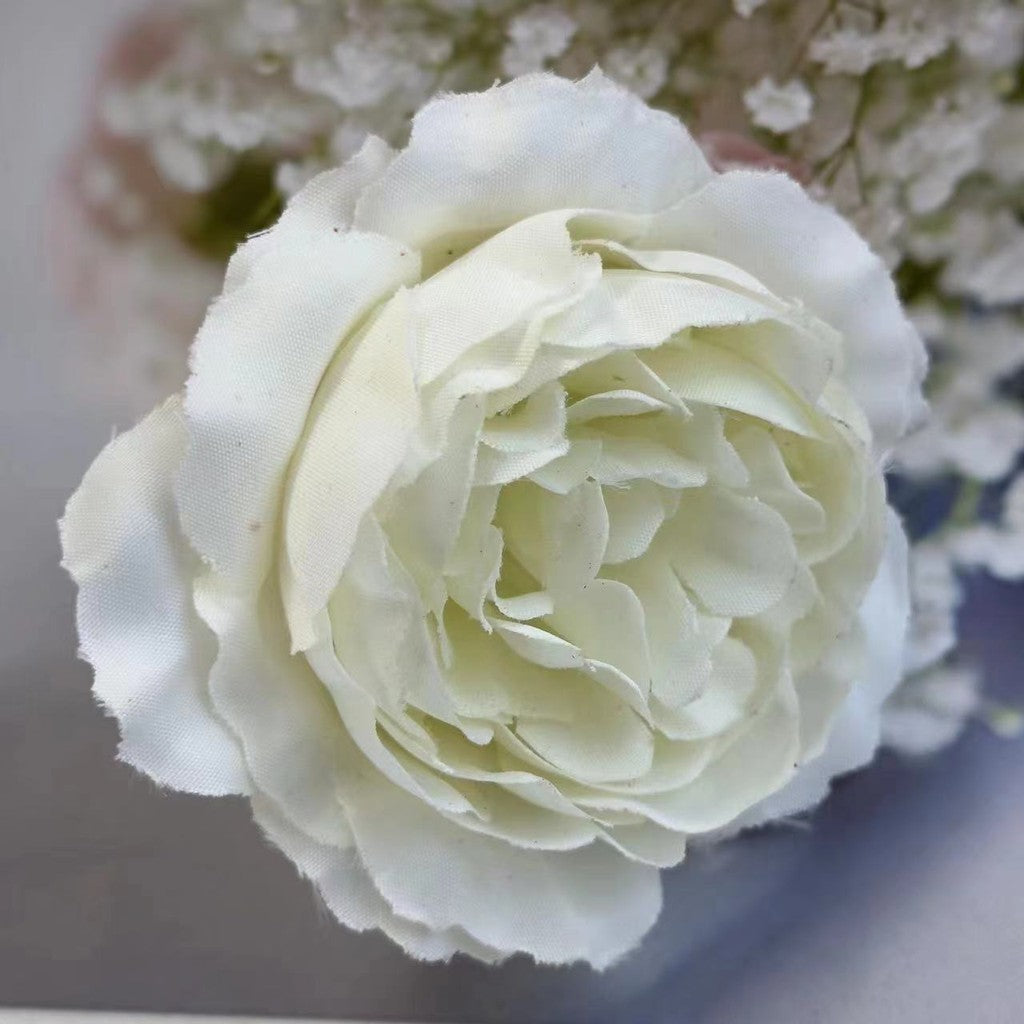 KTM10 TAROTUM Diameter 7cm Kepala Kuntum Peony Putik Kuntuman bunga hias plastik gerbera aster krisan dahlia kain hiasan dekor dekorasi pesta pernikahan wedding seserahan hantaran mahar ruangan kamar tidur