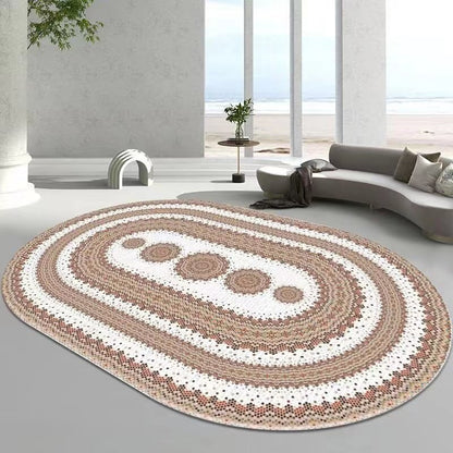 Karpet Lantai Polyester Motif Abstrak Uk 160 x 120cm/Karpet Lantai Modern
