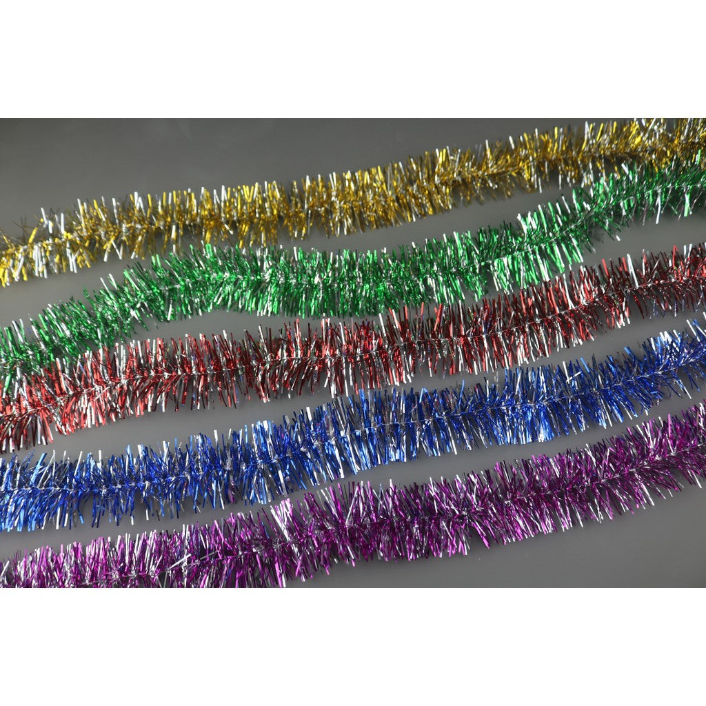 SLINGER 2 Meter Diameter 5cm Single Colored / Mix / Motif Rumbai Garland Tensil Tinsel Metalik Hiasan