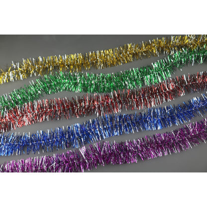 SLINGER 2 Meter Diameter 5cm Single Colored / Mix / Motif Rumbai Garland Tensil Tinsel Metalik Hiasan