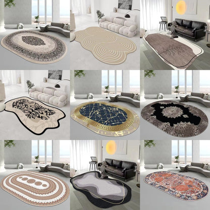 Karpet Lantai Polyester Motif Abstrak Uk 160 x 120cm/Karpet Lantai Modern