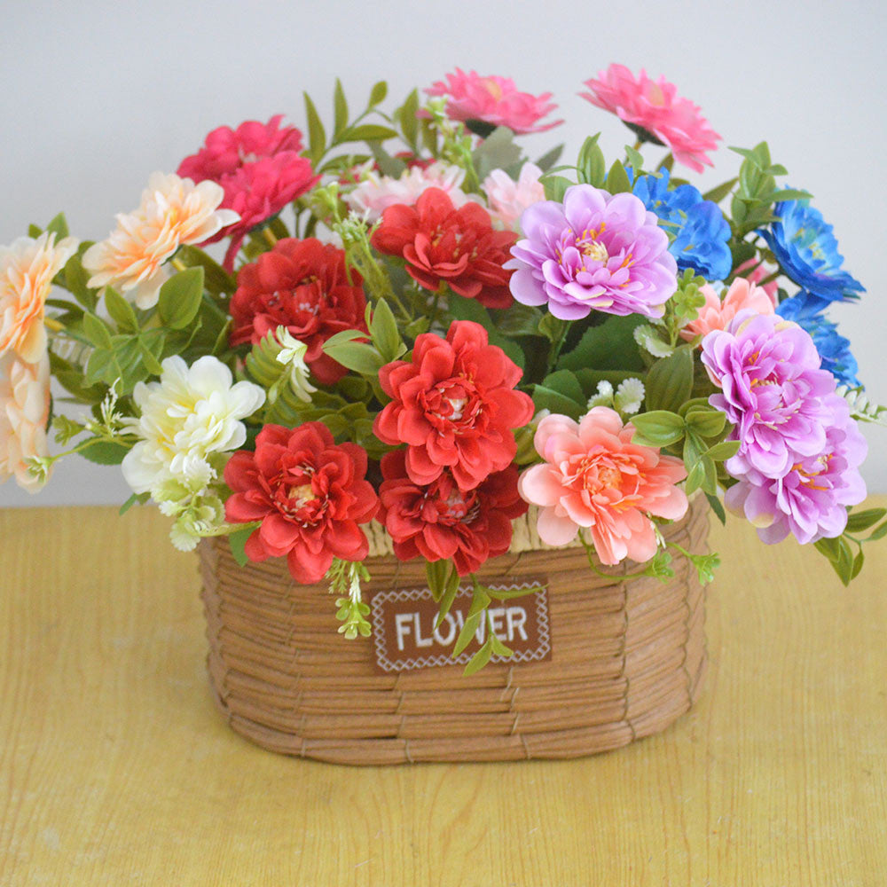 Bouquet bunga P622 CARNATION Peony Artifisial Dekorasi Hiasan Seserahan Buket Palsu