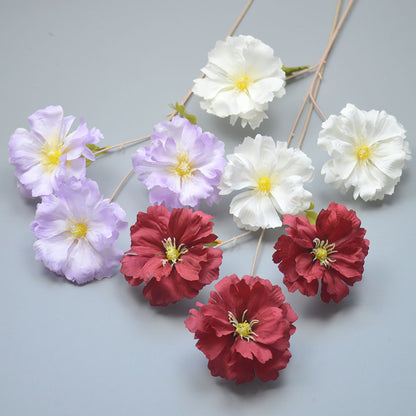 C16 LANXI 65cm Artificial Bunga Krisan Diameter 11cm Palsu Plastik Buatan Imitasi Hias Dekor Buket Bouquet Rumah Pesta/Bunga Hias