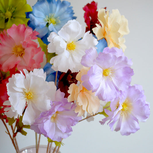 C16 LANXI 65cm Artificial Bunga Krisan Diameter 11cm Palsu Plastik Buatan Imitasi Hias Dekor Buket Bouquet Rumah Pesta/Bunga Hias