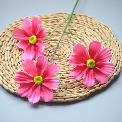 C14 SIYIN 62cm Artificial Bunga Krisan Diameter 10cm Palsu Plastik Buatan Imitasi Hias Dekor Buket Bouquet Rumah Pesta/Bunga Hias
