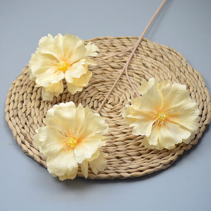C16 LANXI 65cm Artificial Bunga Krisan Diameter 11cm Palsu Plastik Buatan Imitasi Hias Dekor Buket Bouquet Rumah Pesta/Bunga Hias