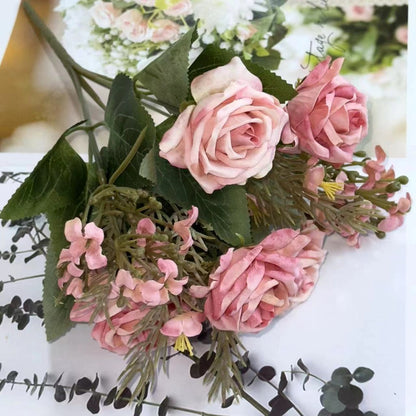 Bouquet bunga BKT 775 SNAPYY Mawar Artifisial Dekorasi Hiasan Seserahan Buket Palsu