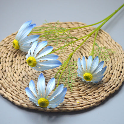 C15 HUWE 75cm Artificial Bunga Krisan Diameter 6cm Palsu Plastik Buatan Imitasi Hias Dekor Buket Bouquet Rumah Pesta/Bunga Hias