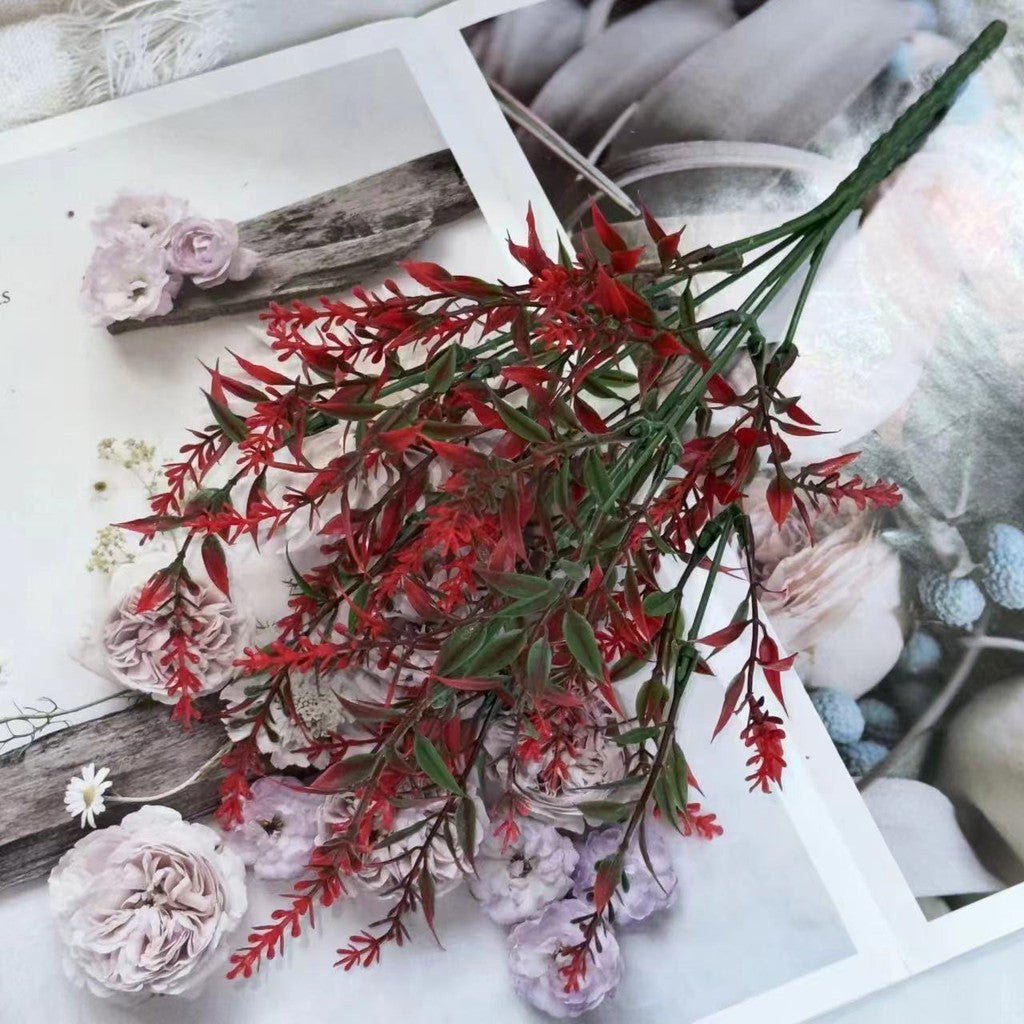 Bouquet bunga BKT 1004 VENDER Bunga Rumput Lavender Artifisial Dekorasi Hiasan Seserahan Buket Palsu