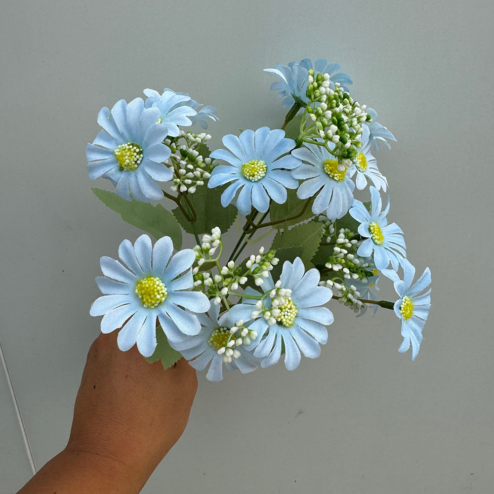 Bouquet bunga P109 BOSIJU Krisan Matahari Artifisial Dekorasi Hiasan Seserahan Buket Palsu