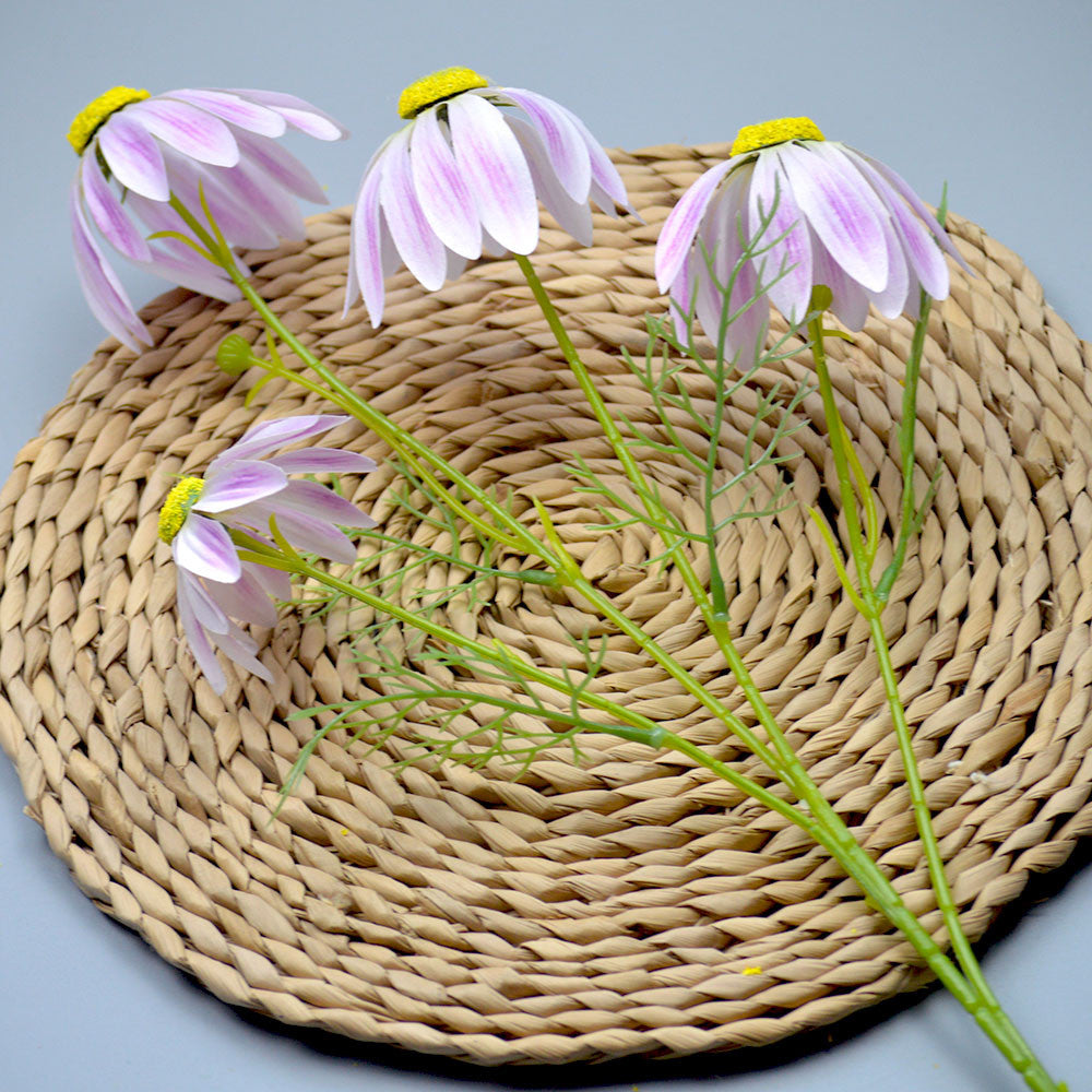 C15 HUWE 75cm Artificial Bunga Krisan Diameter 6cm Palsu Plastik Buatan Imitasi Hias Dekor Buket Bouquet Rumah Pesta/Bunga Hias