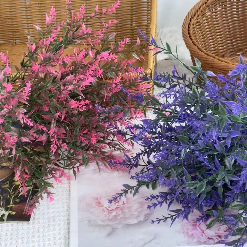 Bouquet bunga BKT 1004 VENDER Bunga Rumput Lavender Artifisial Dekorasi Hiasan Seserahan Buket Palsu