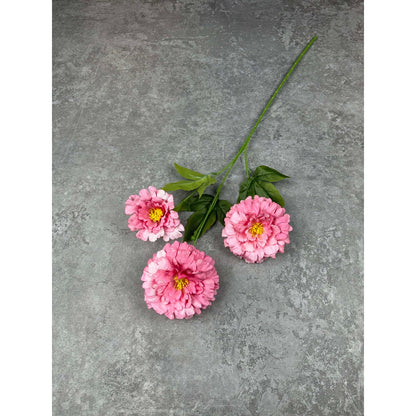 C91 TAN (x3) Bunga Kain Sutra 69CM ARTIFICIAL BUNGA DEKORASI HIAS RUANGAN RUMAH KANTOR STUDIO