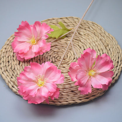 C16 LANXI 65cm Artificial Bunga Krisan Diameter 11cm Palsu Plastik Buatan Imitasi Hias Dekor Buket Bouquet Rumah Pesta/Bunga Hias
