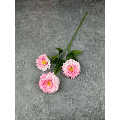 C91 TAN (x3) Bunga Kain Sutra 69CM ARTIFICIAL BUNGA DEKORASI HIAS RUANGAN RUMAH KANTOR STUDIO
