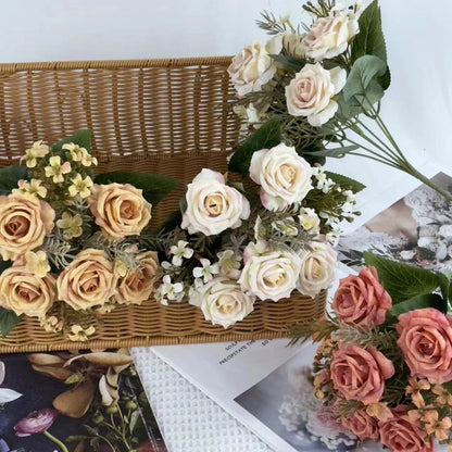 Bouquet bunga BKT 775 SNAPYY Mawar Artifisial Dekorasi Hiasan Seserahan Buket Palsu