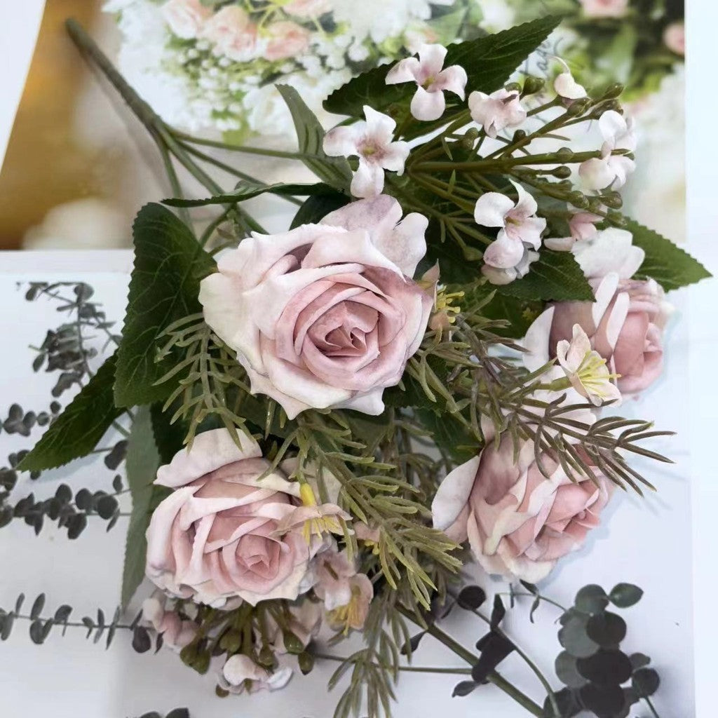 Bouquet bunga BKT 775 SNAPYY Mawar Artifisial Dekorasi Hiasan Seserahan Buket Palsu