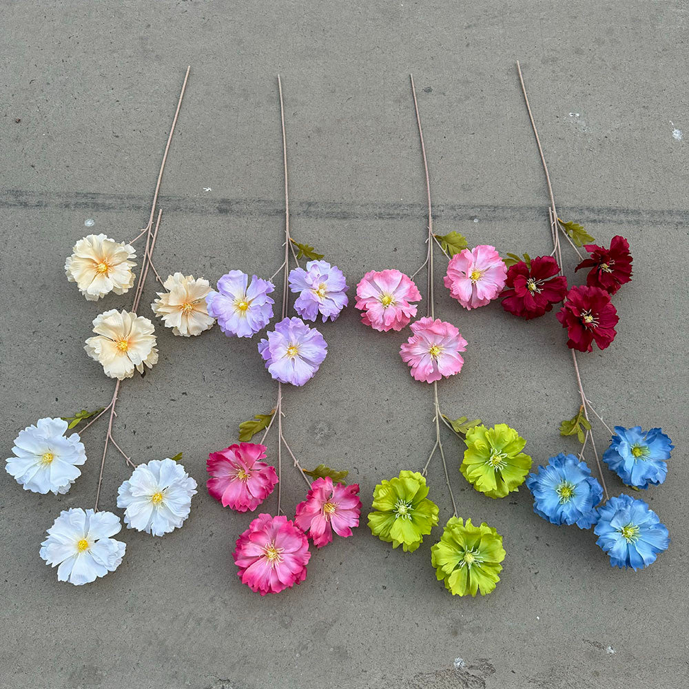 C16 LANXI 65cm Artificial Bunga Krisan Diameter 11cm Palsu Plastik Buatan Imitasi Hias Dekor Buket Bouquet Rumah Pesta/Bunga Hias